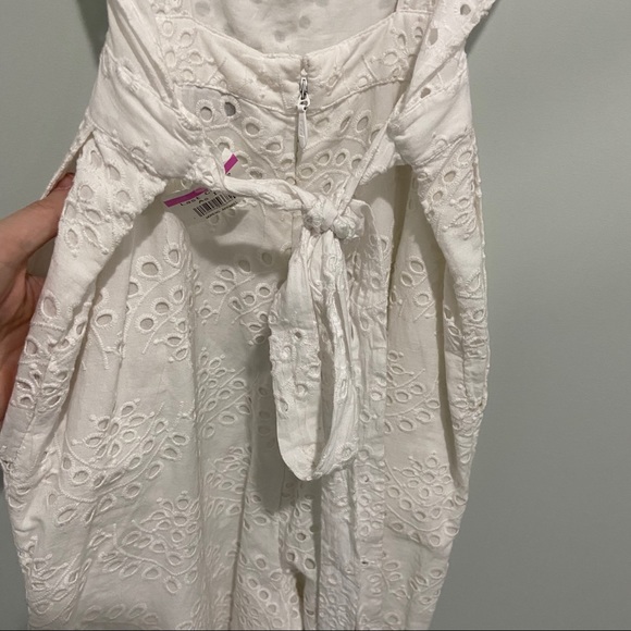 Topshop eyelet jumpsuit overalls white - Picture 5 of 8